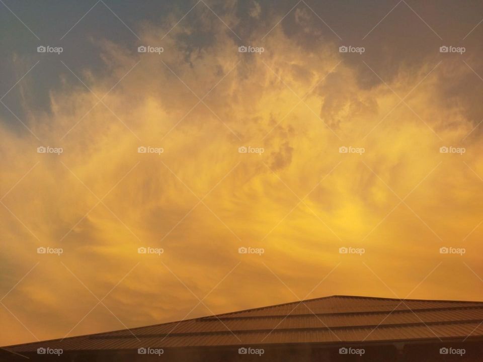 it is a cloud of fire color