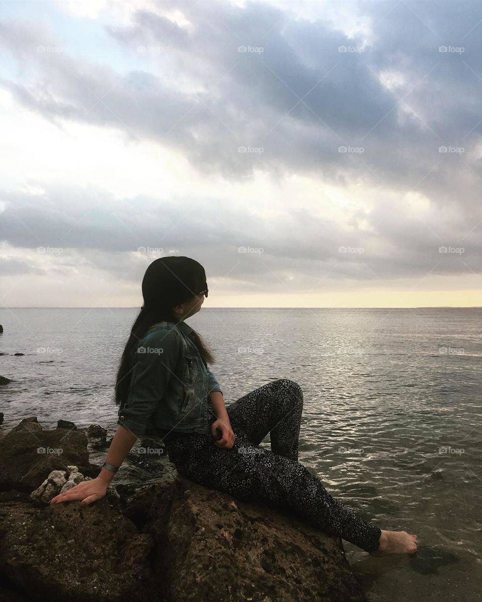 Vacation series: beaches. Egypt The beach fascinates us. Beauty. The sea and its waves. Red Sea. It is so nice to sit on the beach and think about the main thing.