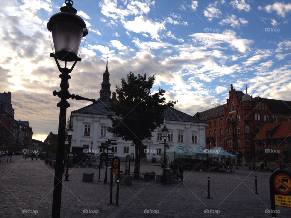 Street, No Person, Architecture, City, Lantern