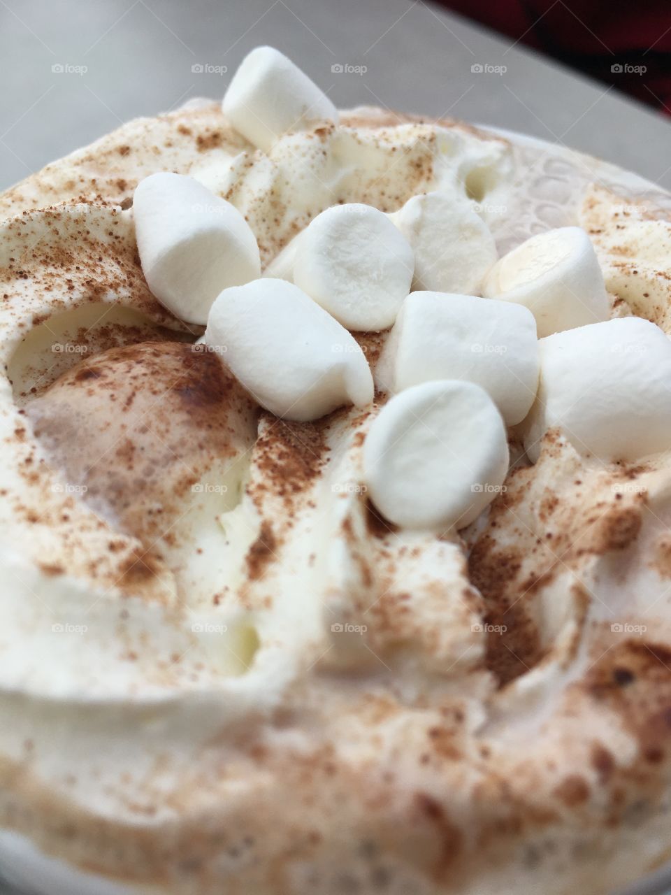 Hot chocolate with marshmallows 