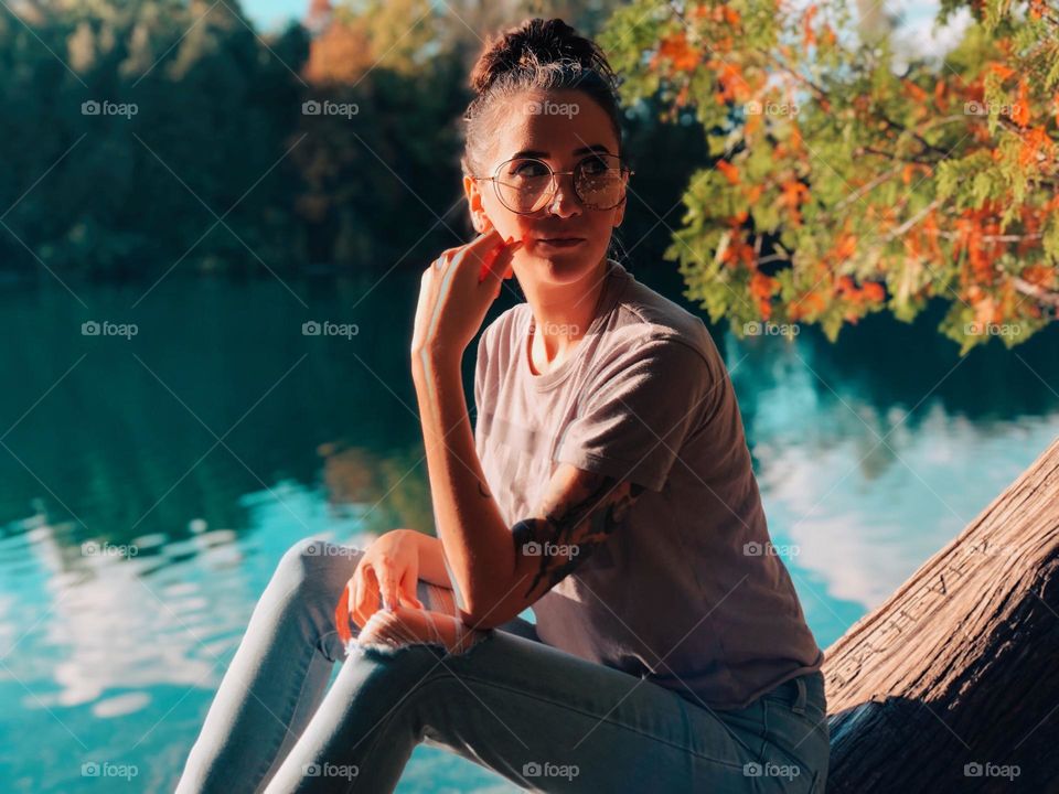 Hanging out next to the lake