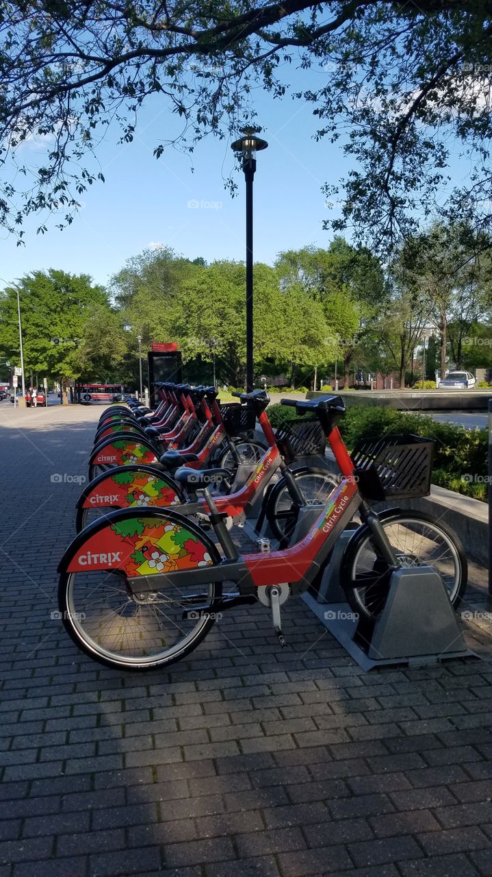 Citrix Bicycle Share Parking Station Raleig
