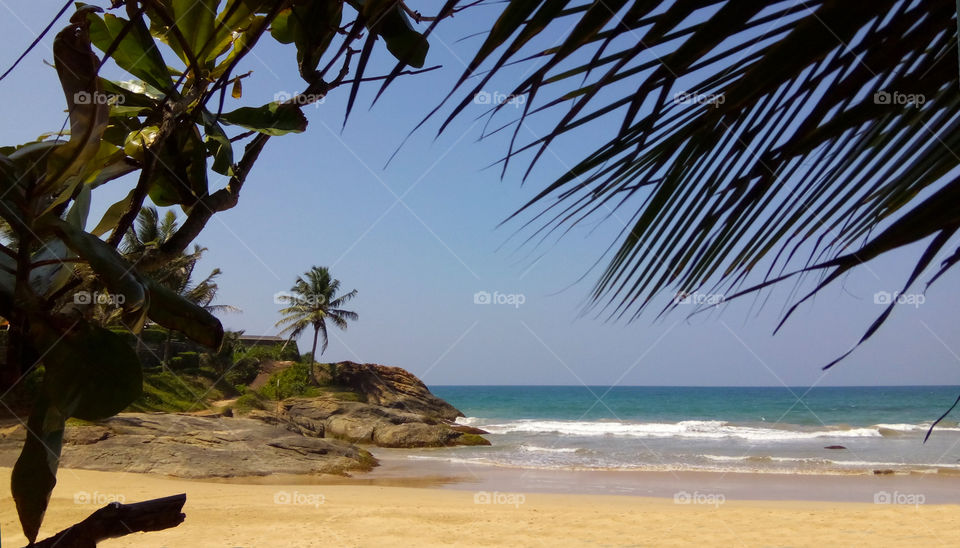 Beautiful beach landscape. Tropical island