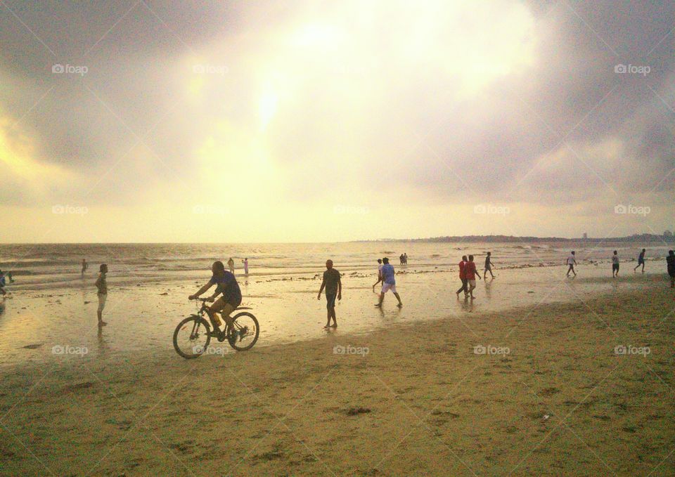 Sunday evening at beach...