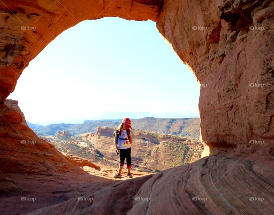 Hiking in the arches
