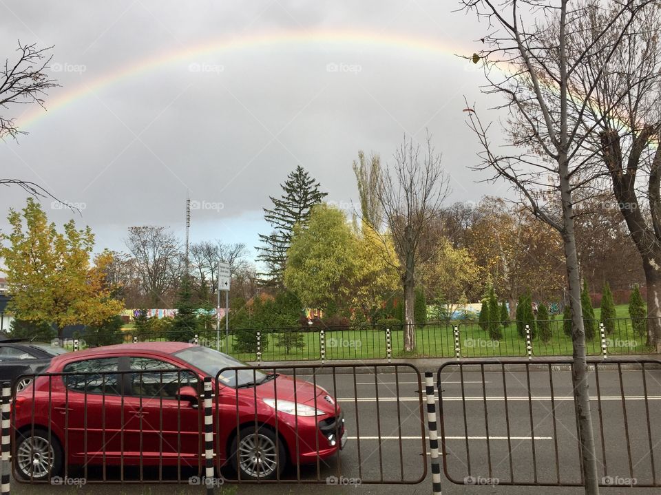 Rainbow in the city