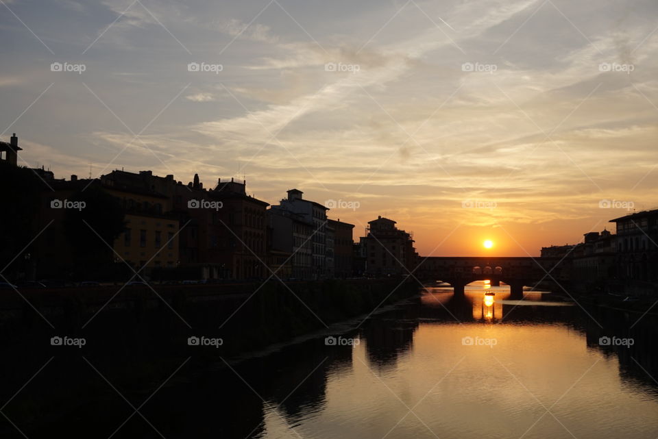 Florence Sunset. Taken in Florence, Italy during sunset.