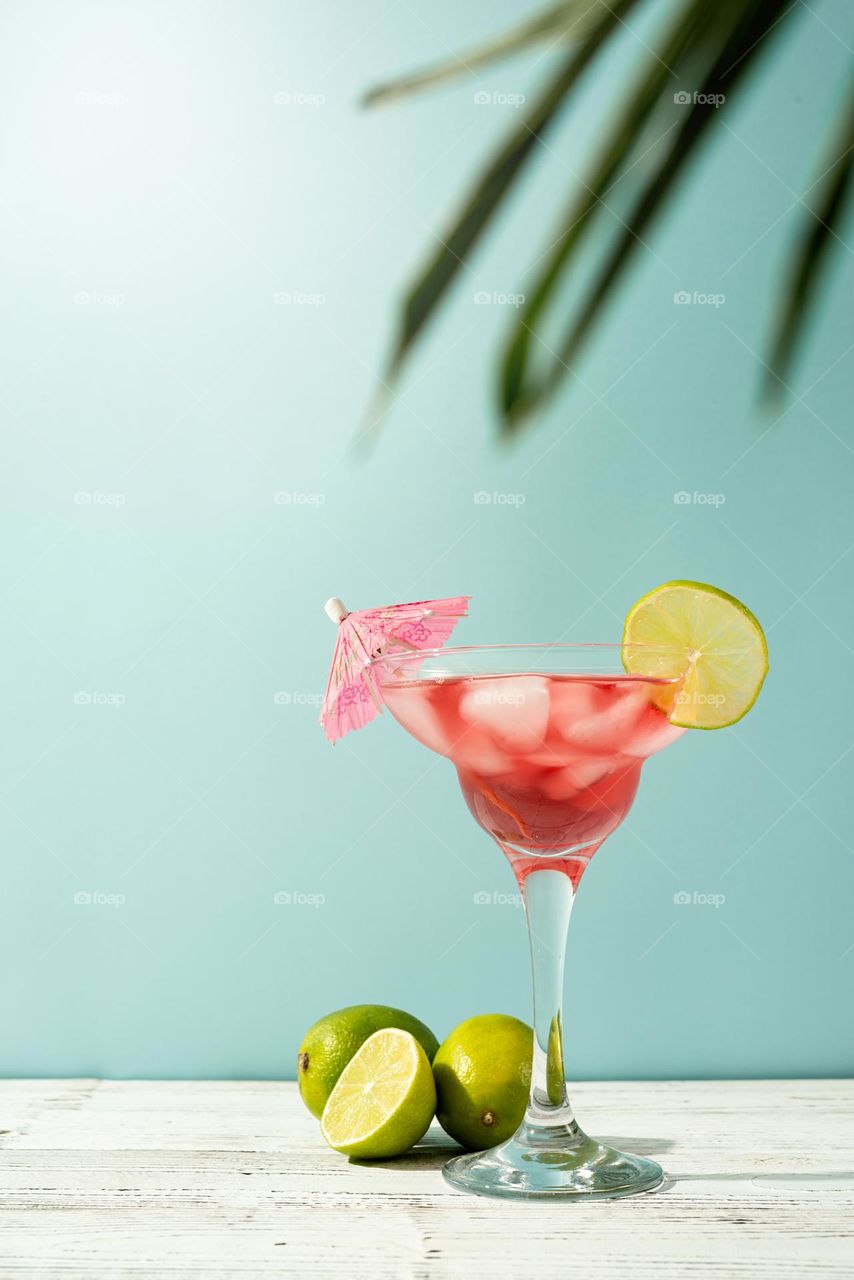 bright summer cocktail