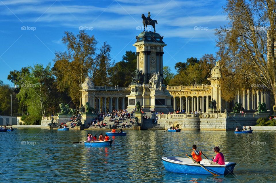 Retiro Park lake, Madrid