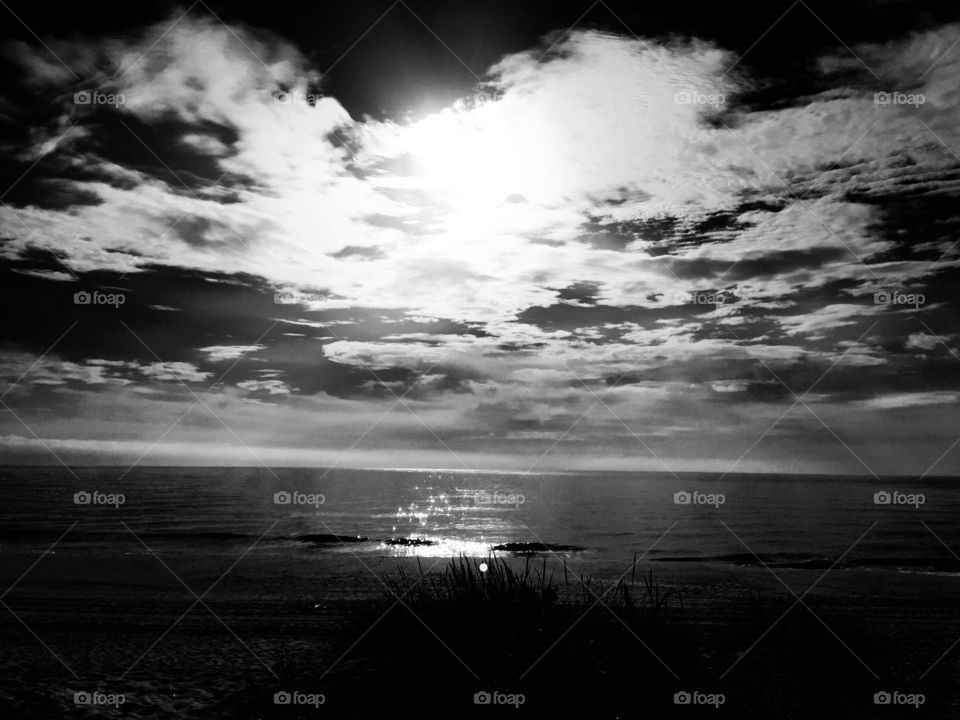 Ocean view from the beach 