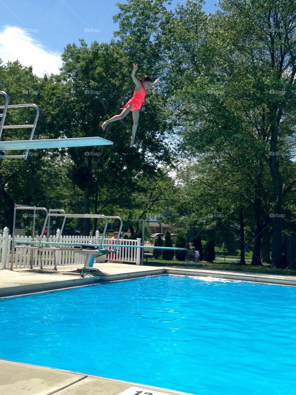 Jumping off the high dive!