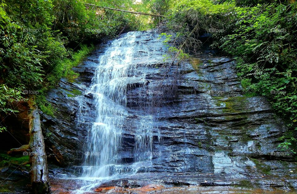 1st waterfall on fall creek in South Carolina
