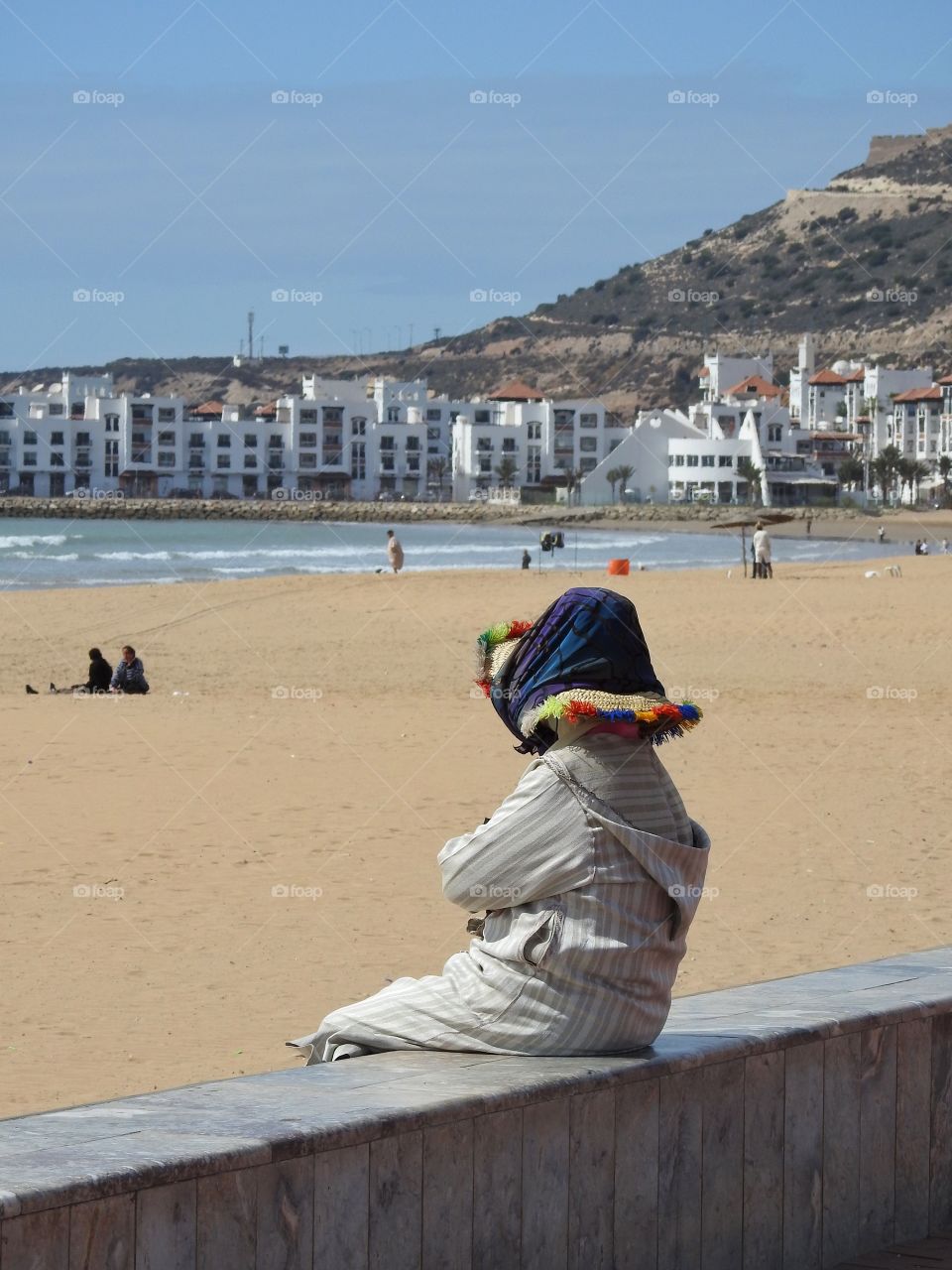 Checking the beach out