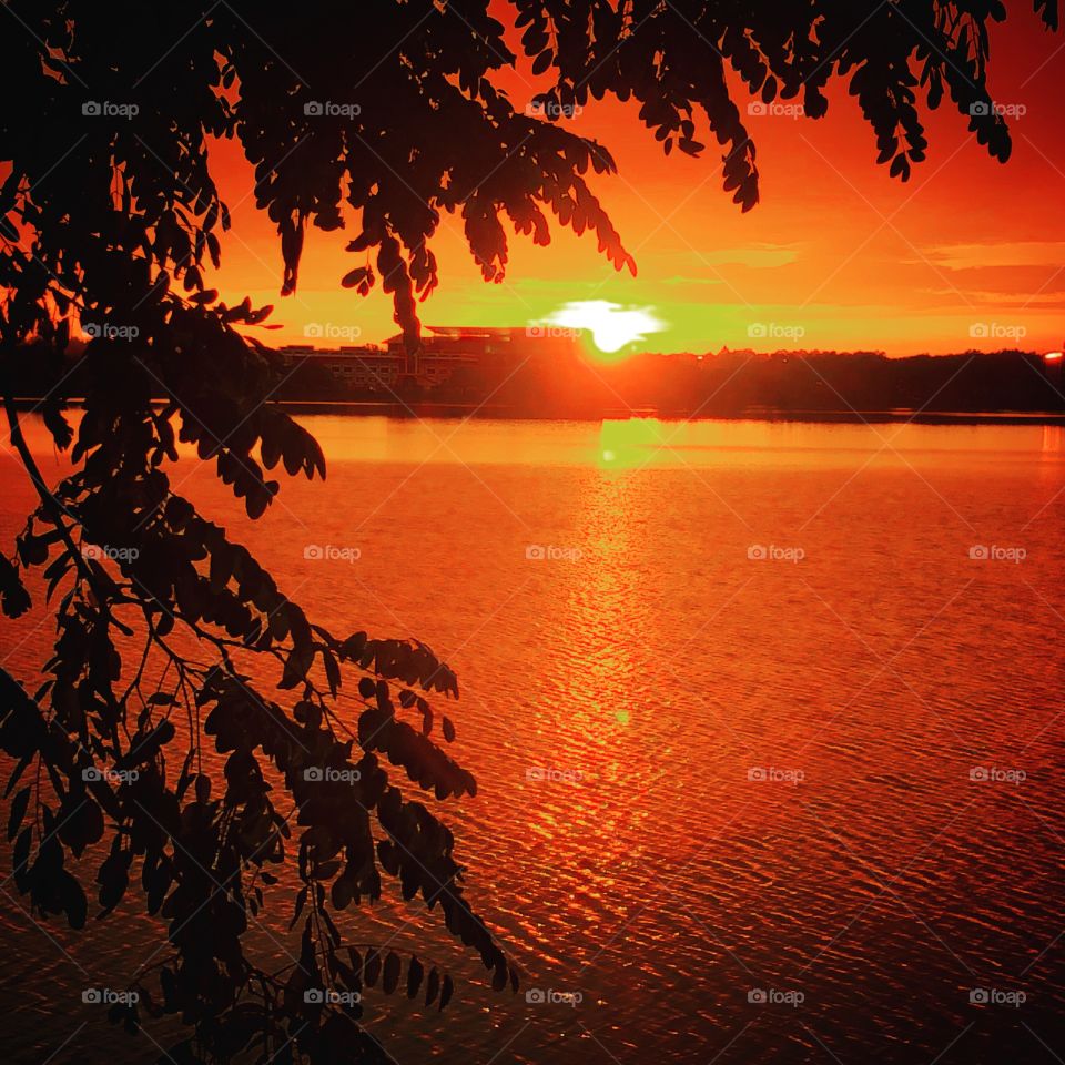 Sunset, Wakefield Lake