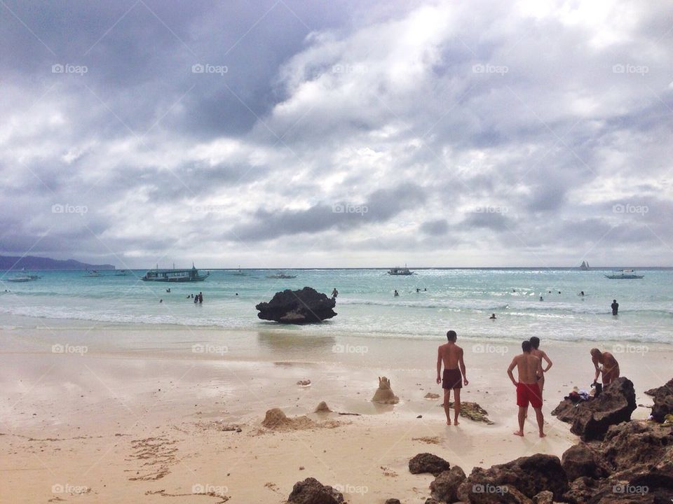 Friends on the beach