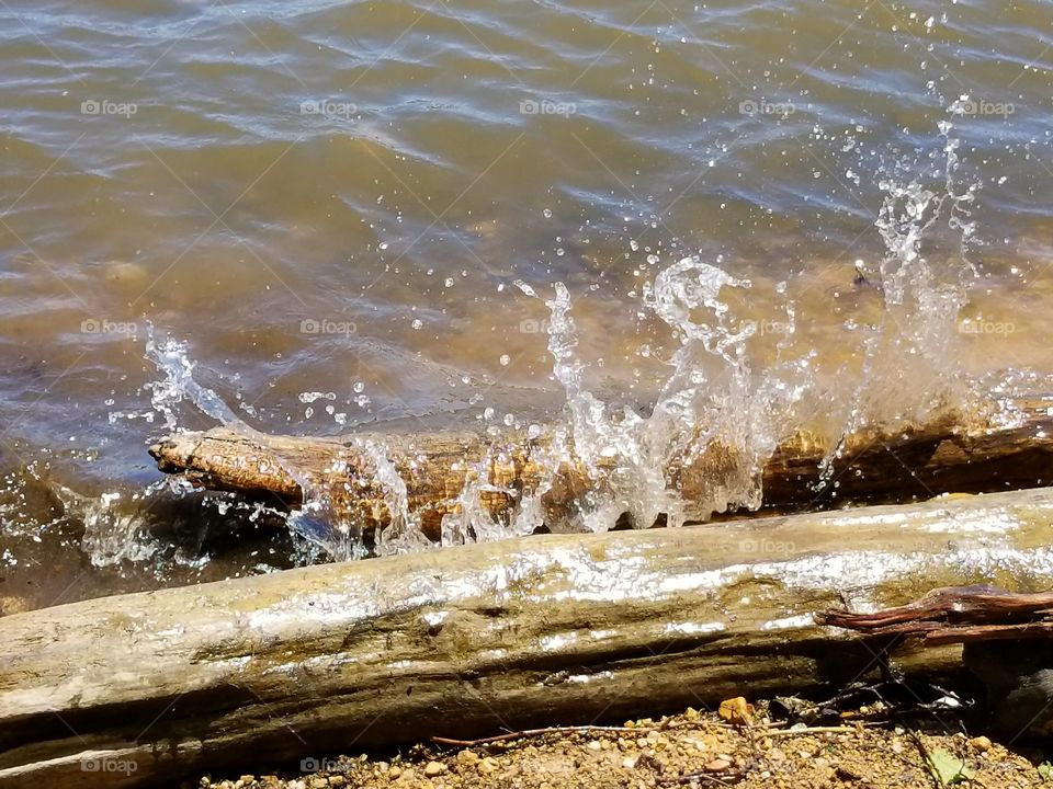 Splashing along the Rock River in Illinois