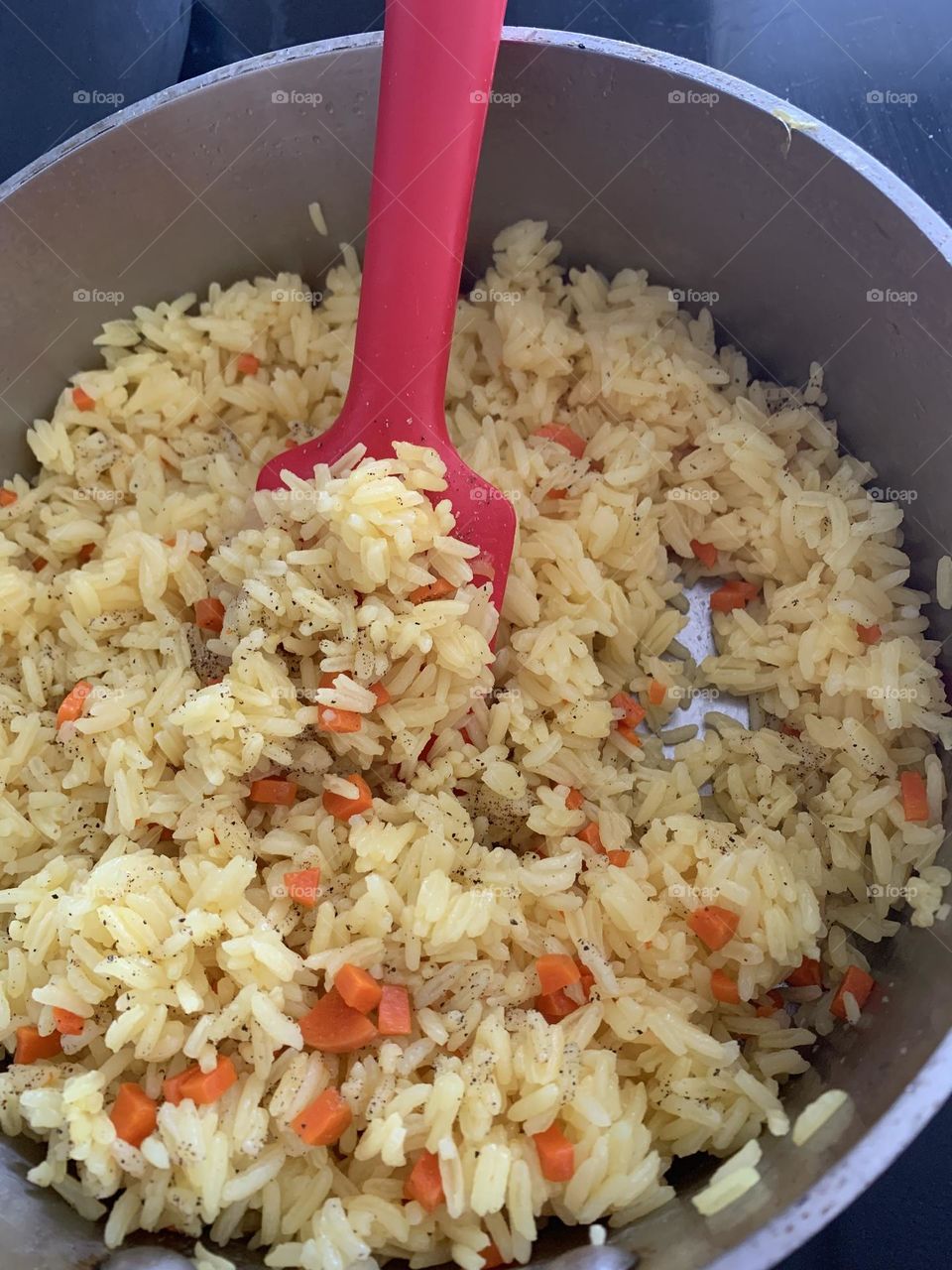Rice with carrots 