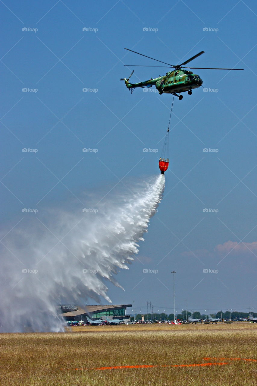 Firefighting helicopter