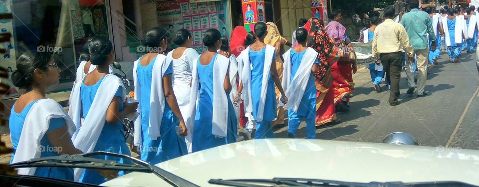 group of people it's rally