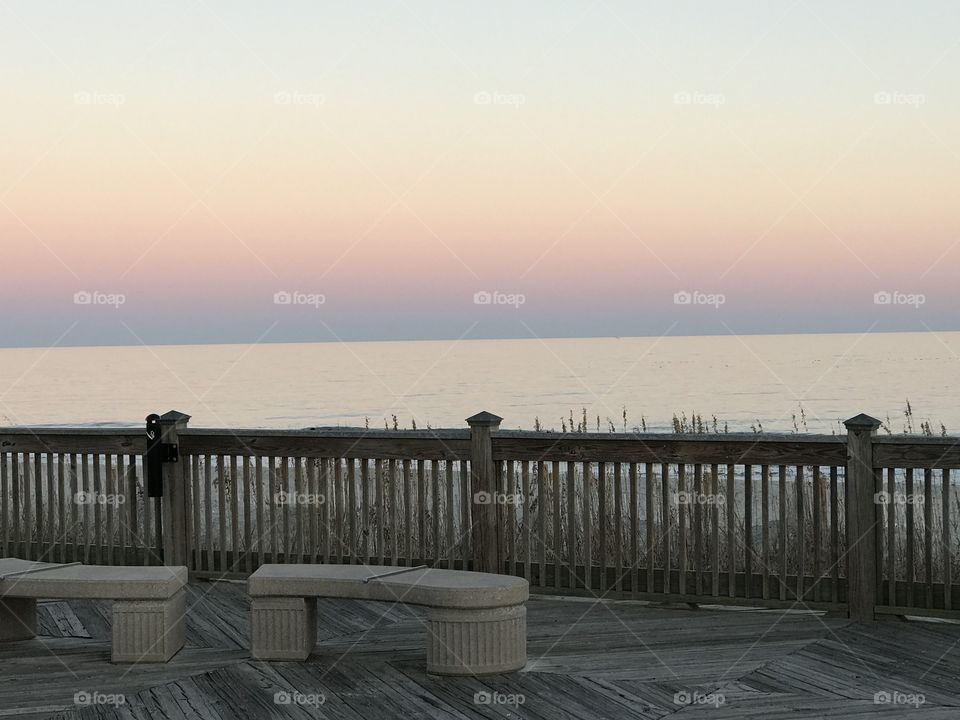 Pier, Sunset, Water, Dawn, Beach