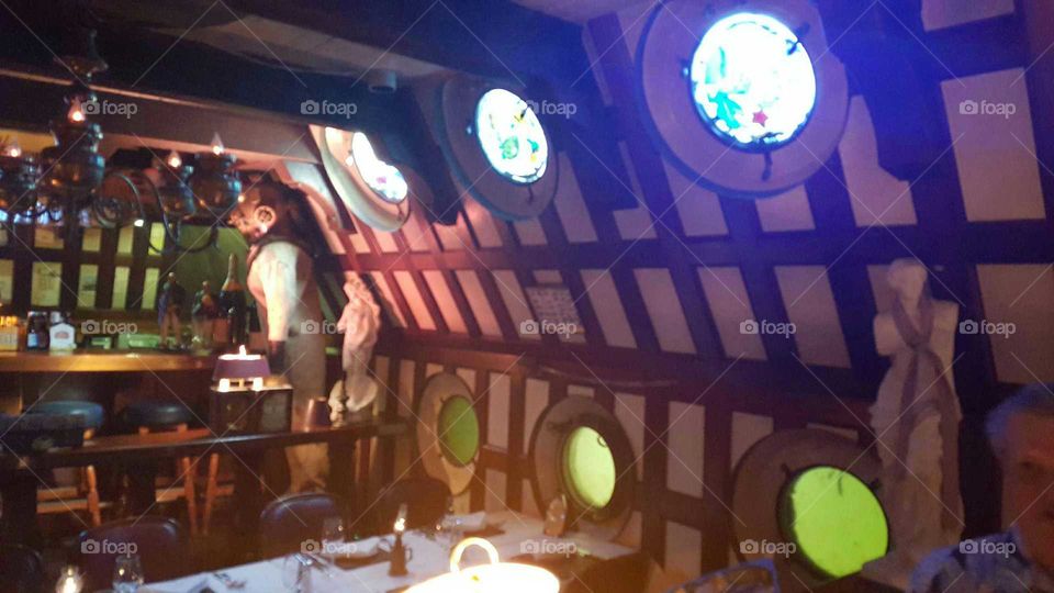 having dinner inside Forbes