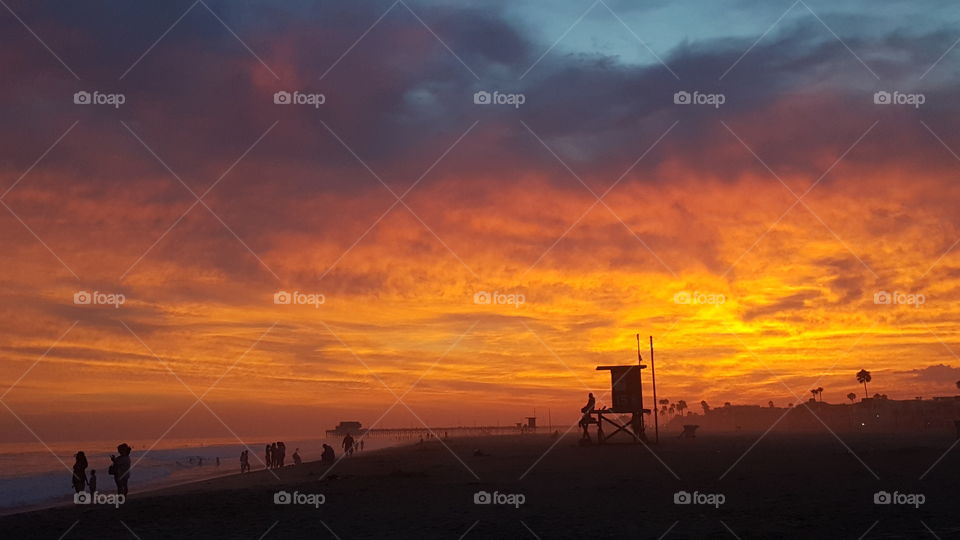 Beach sunset