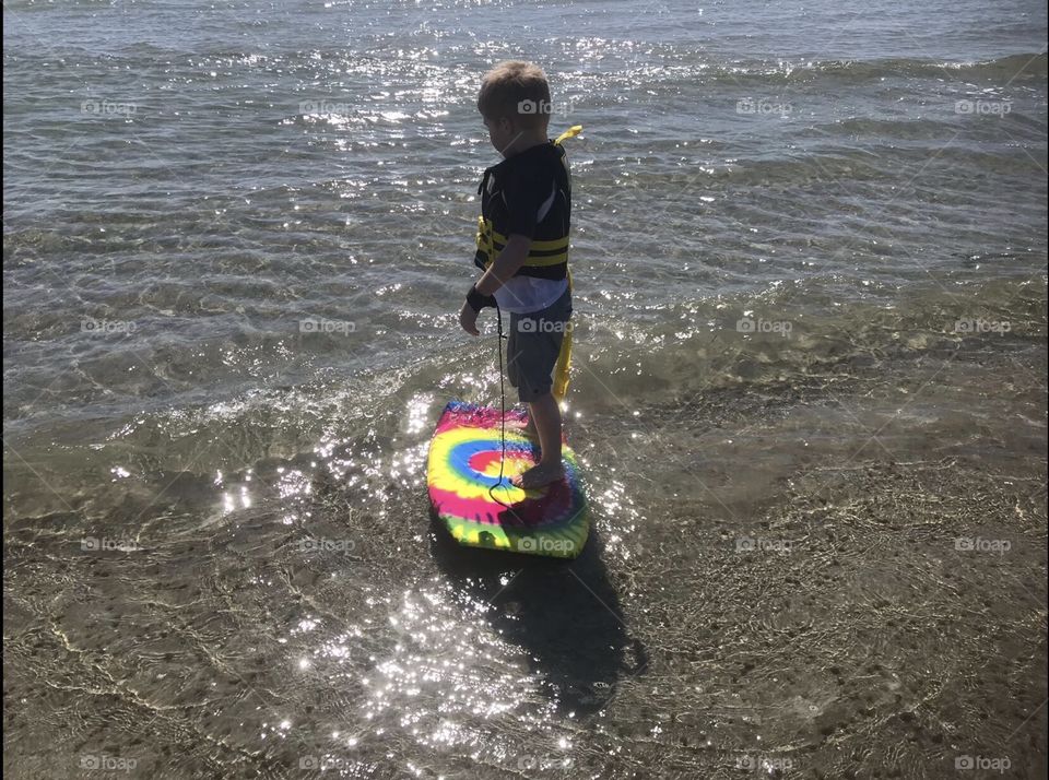 Surfing in the USA - child surfing 