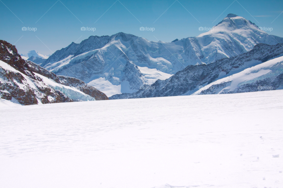jungfrau snow landscape sky by cmosphotos