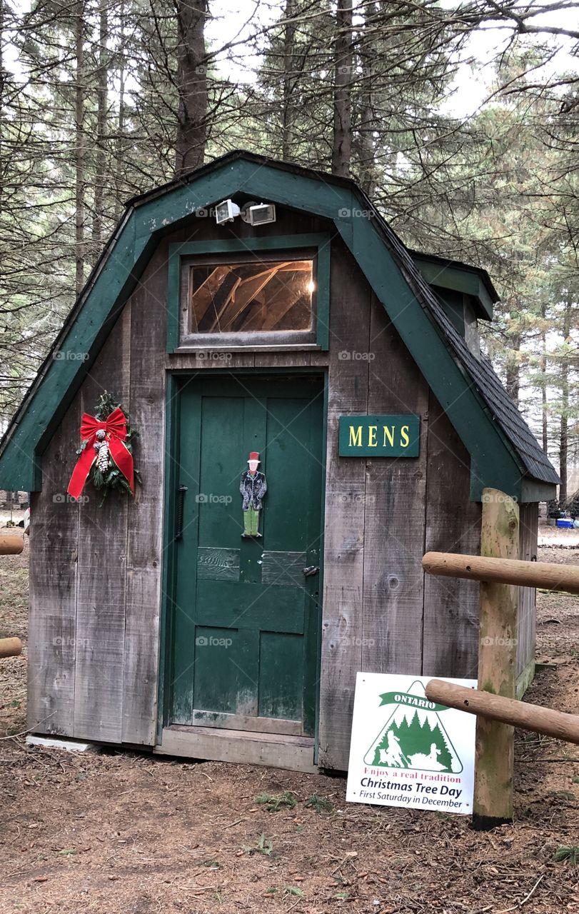 Fancy Outhouse At Sloan’s Christmas Village, Bothwell, Ontario Canada