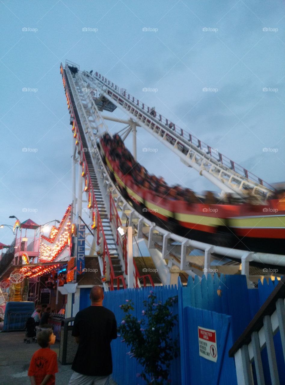 Roller Coaster. Trimpers, Ocean City, Maryland, Boardwalk