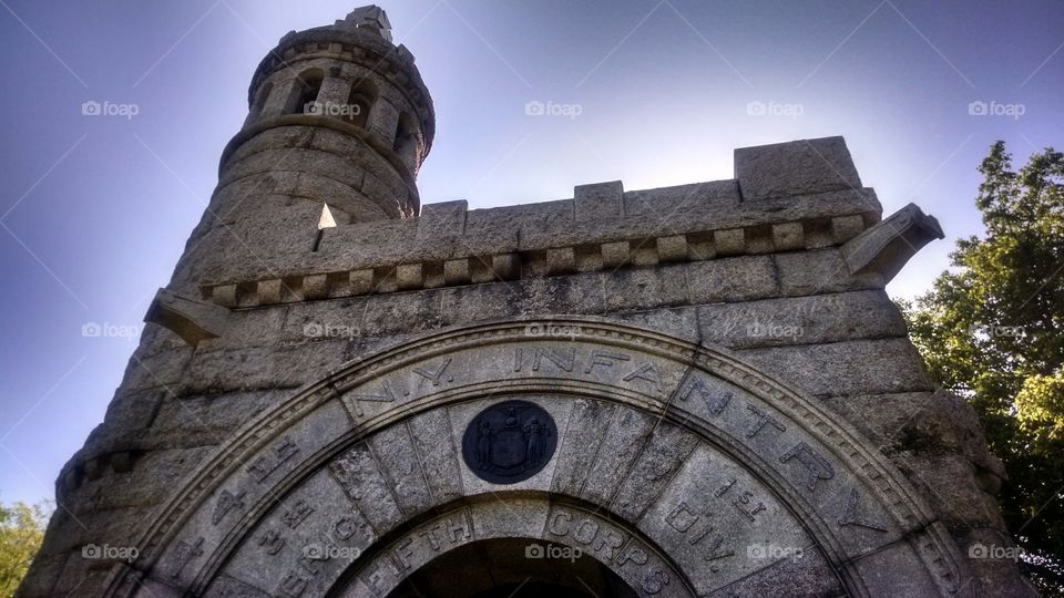 Monument. Little Round Top monument, Gettysburg PA