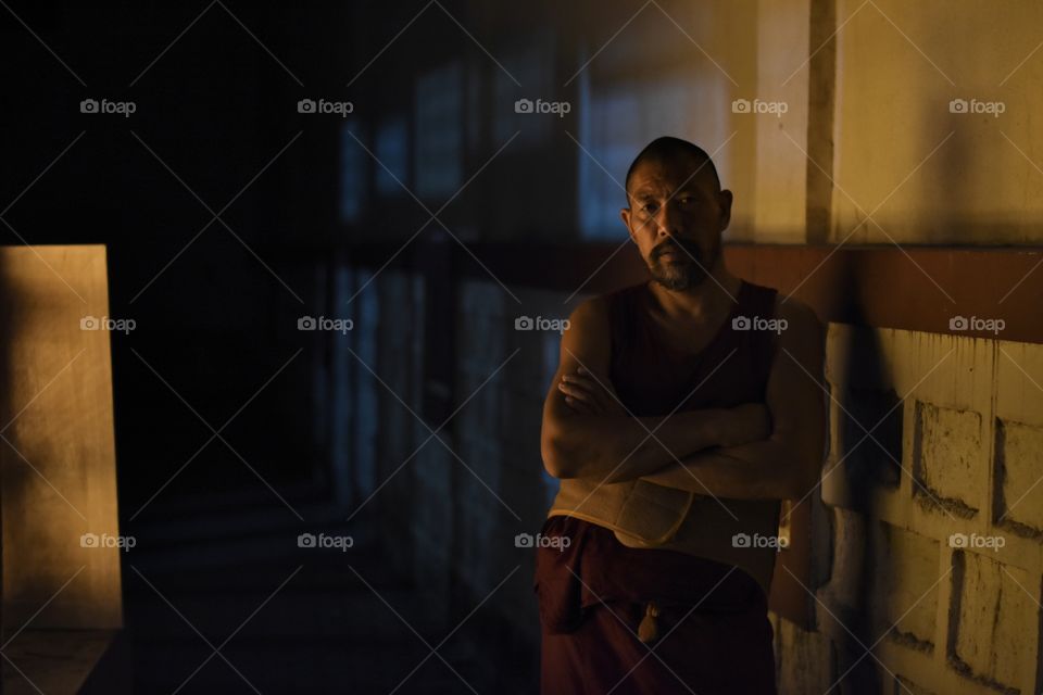 A serious Monk 