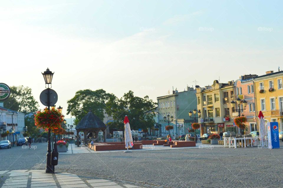 Smal colored town in Poland