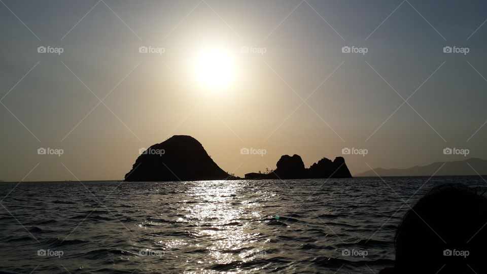 atardecer, sea, océano, ocean