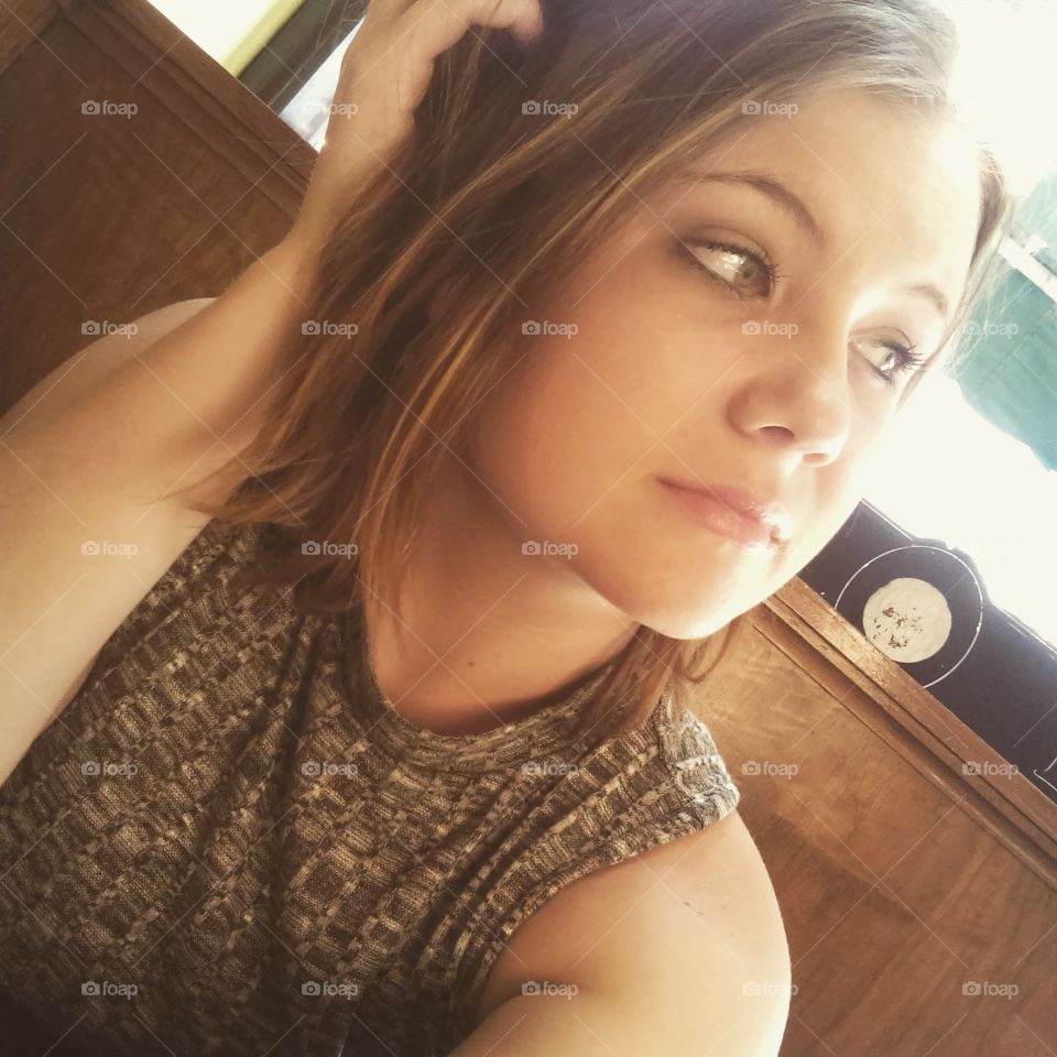 Woman, Indoors, Girl, Sit, Relaxation