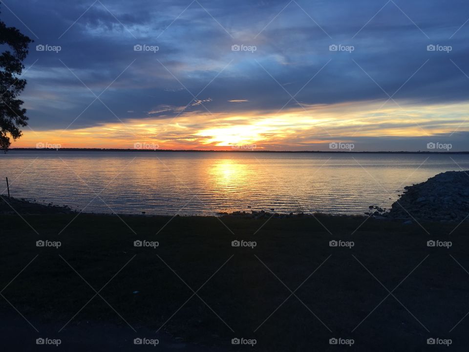 Dramatic sky during sunset