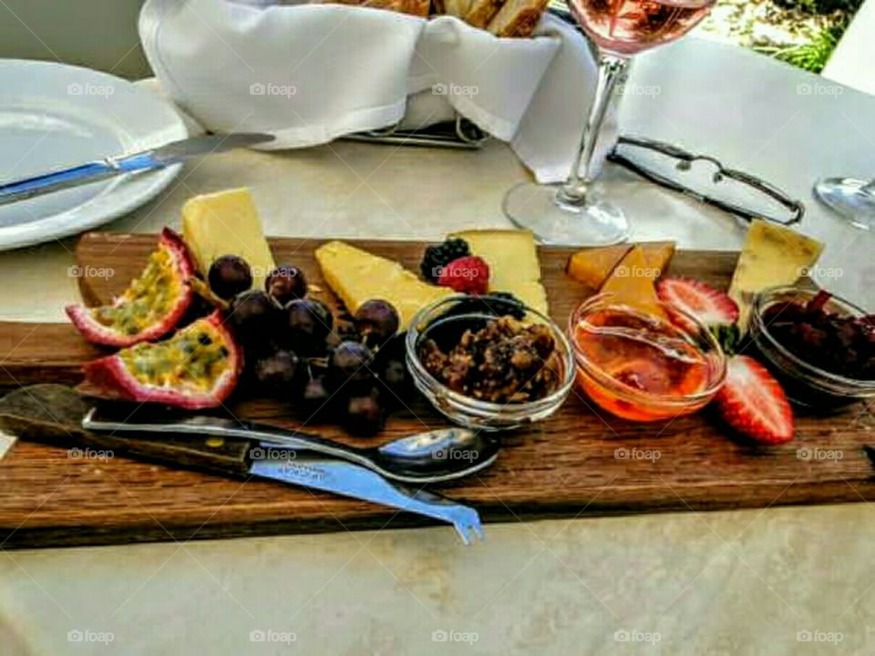 cheese and fruit board