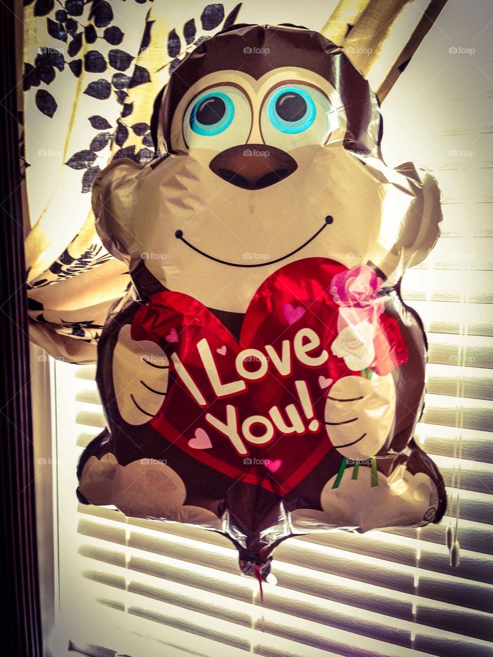 I love you helium Mylar balloon