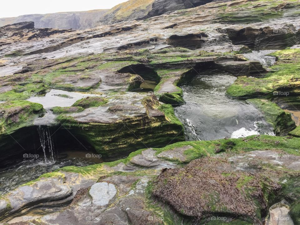 Trebarwith strand Cornwall