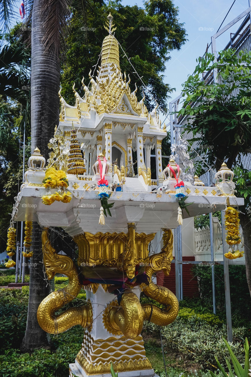 Beautiful spirit house in Chiang Mai, Thailand 