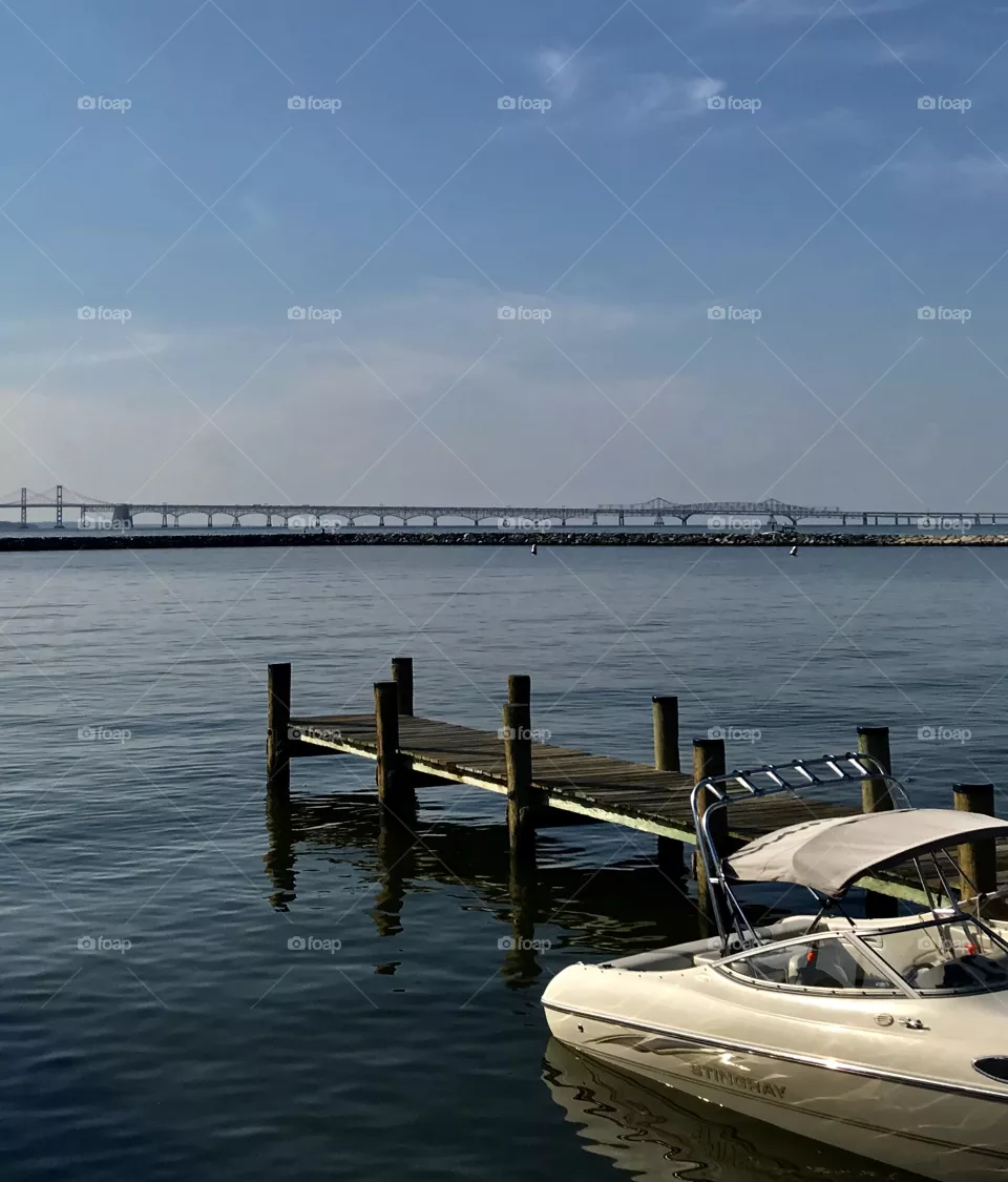 Boat ready to dock