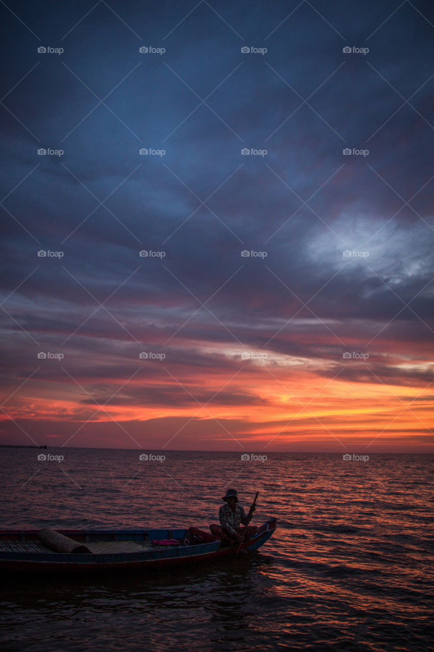 Cambodian sunset