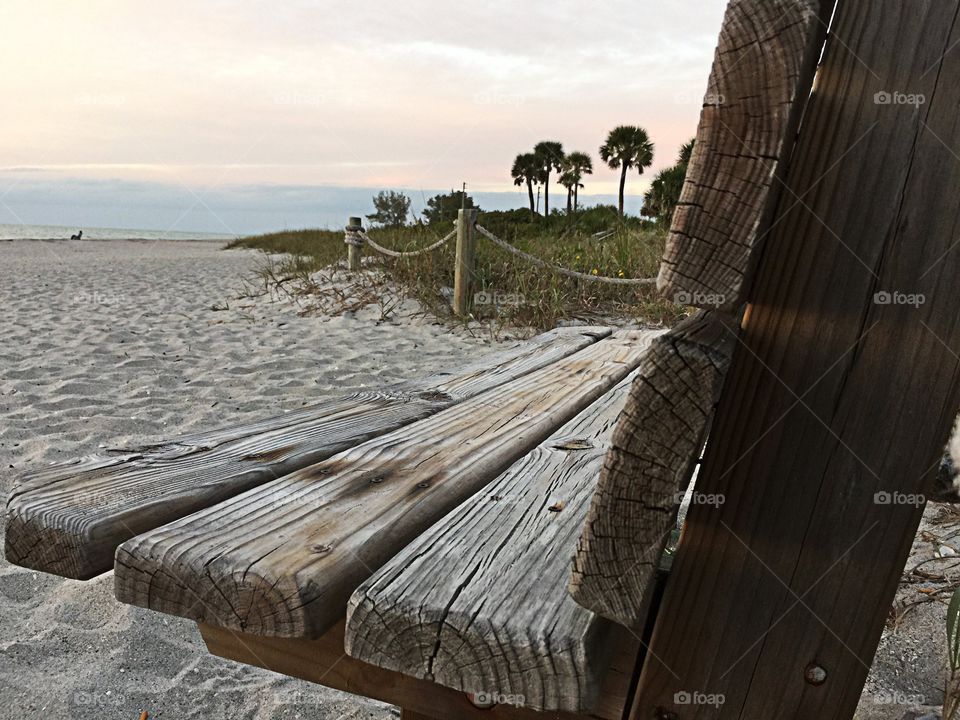 Symmetry- beach bench