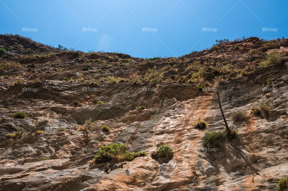 Mountain wall