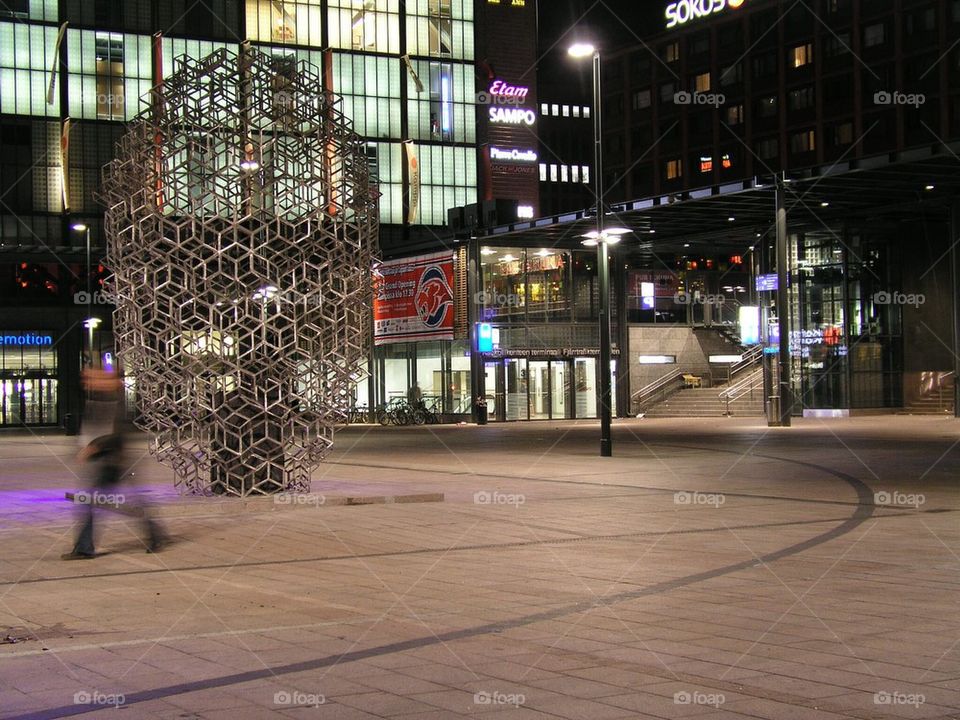 Kamppi Shopping Complex by night