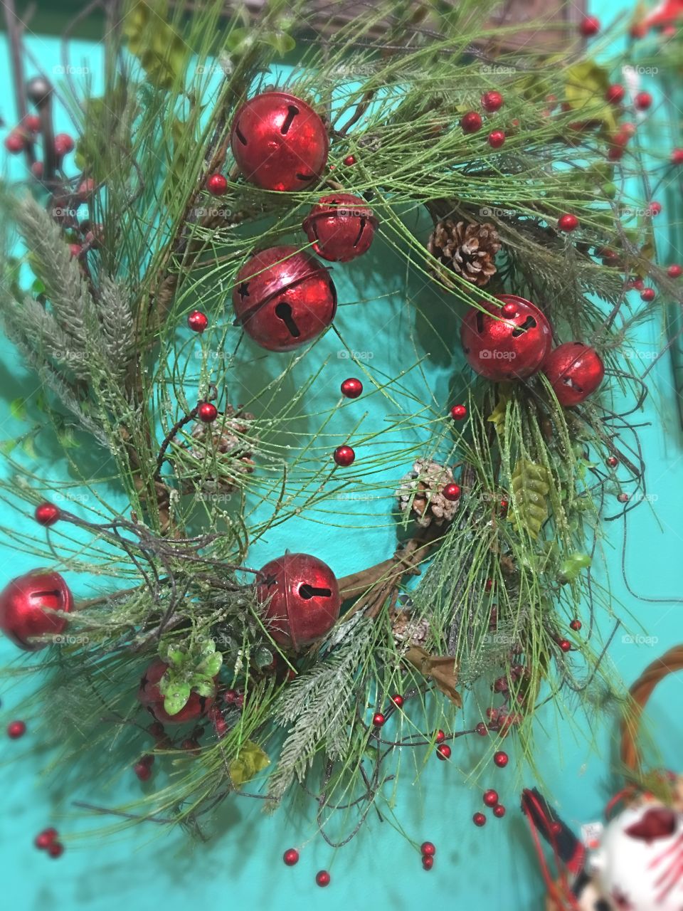 Close-up of wreath