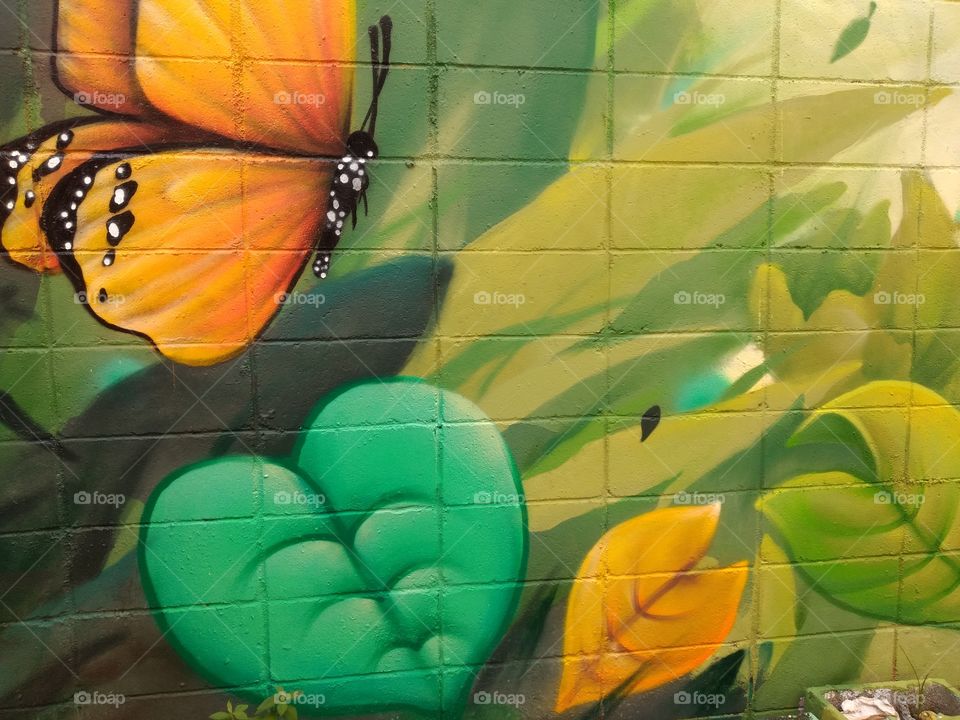 bem vindo foap pintura de grafite beco do Batman