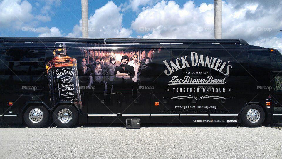 Zac Brown Band - Jack Daniels Tour Bus