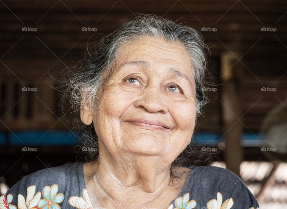 Happy face of Grandma