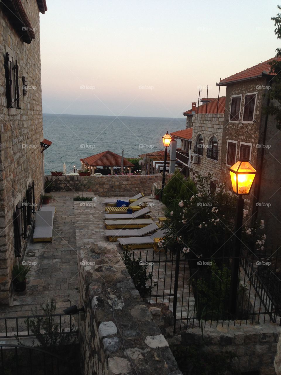 Evening... Montenegro...Old town in Ulcin